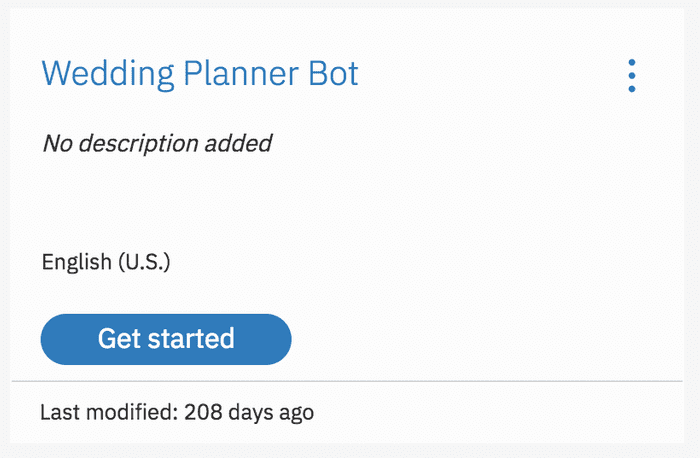 My Wedding Planner Bot Workspace Tile