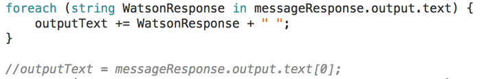 Commented code will only give me the first response because that is how I wrote it to work